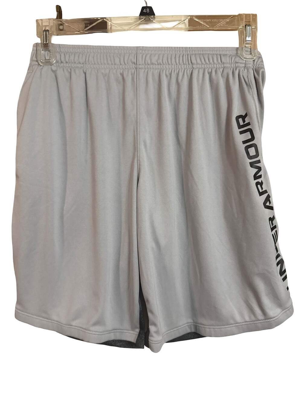 Under Armour Boys' Prototype 2.0 Wordmark Athletic Shorts Gray/Black